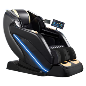 2024 New Arrival Luxury Full Body 4D AI Voice Controlled Electric Sofa Zero Gravity SL-Track Massage Chair Shiatsu Leather Neck