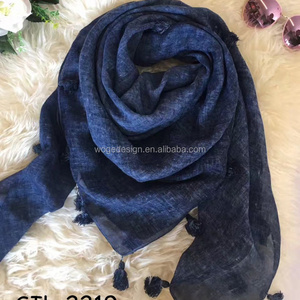 Alibaba premium factory unique chic dress clothing tippet shawl hijab tie dye color wholesale tassel cotton viscose square scarf