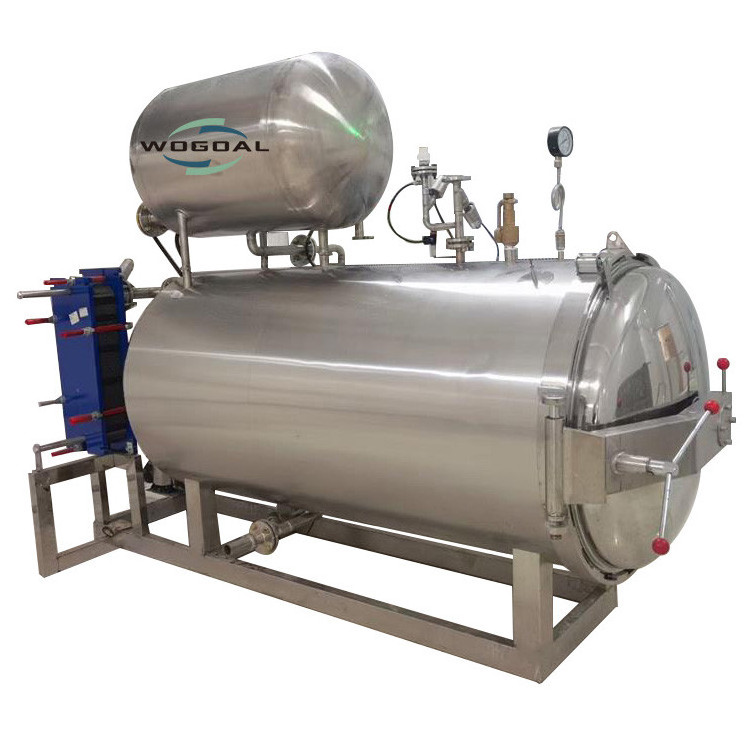 Wogoal steam retort sterilizer autoclave for glass bottle canned food