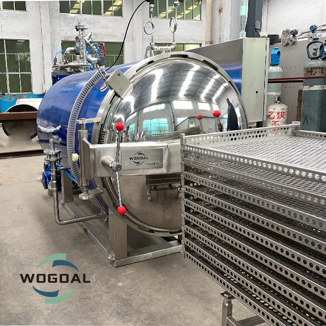 Industrial autoclave used for canned sardines