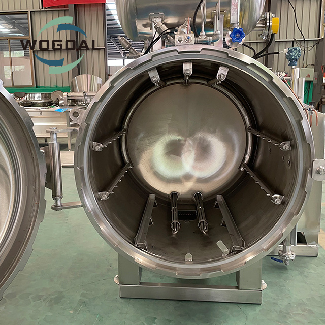 Industrial autoclave used for canned sardines