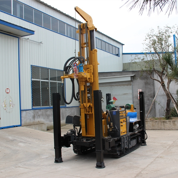 300m Crawler Diesel Engine water well drilling machine borehole rig  mine drilling rig factory price