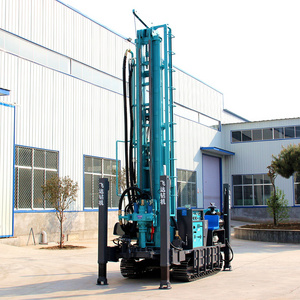 Top Selling 280m deep well drilling rig full hydraulic type vehicle Steel type water well drilling rig