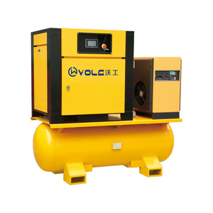 Electric silent oil free 7.5kw 15kw 22kw 37kw screw air compressor 8bar with CE