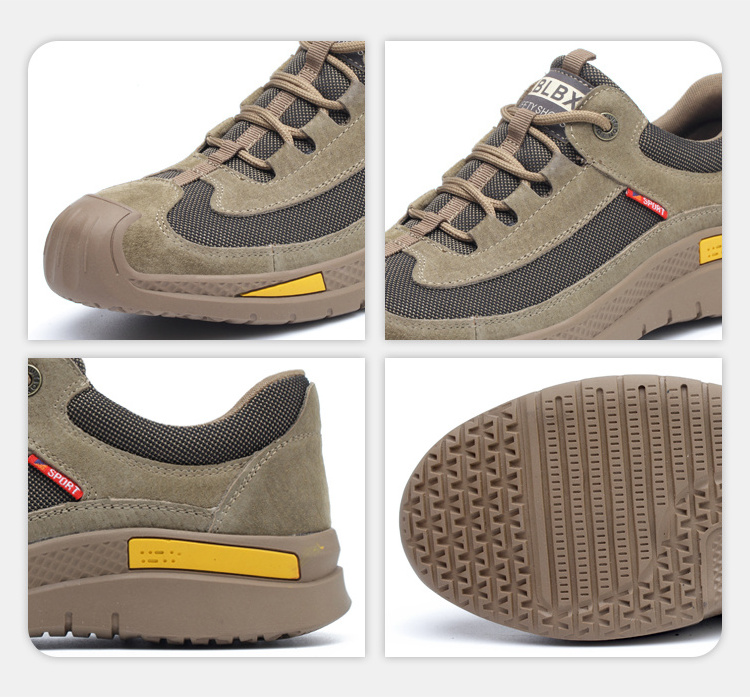 Prevent Puncture Steel Toe Safety Shoes Industrial Working Footwear Leather Brand Safety Shoes Workmans Safety Shoes