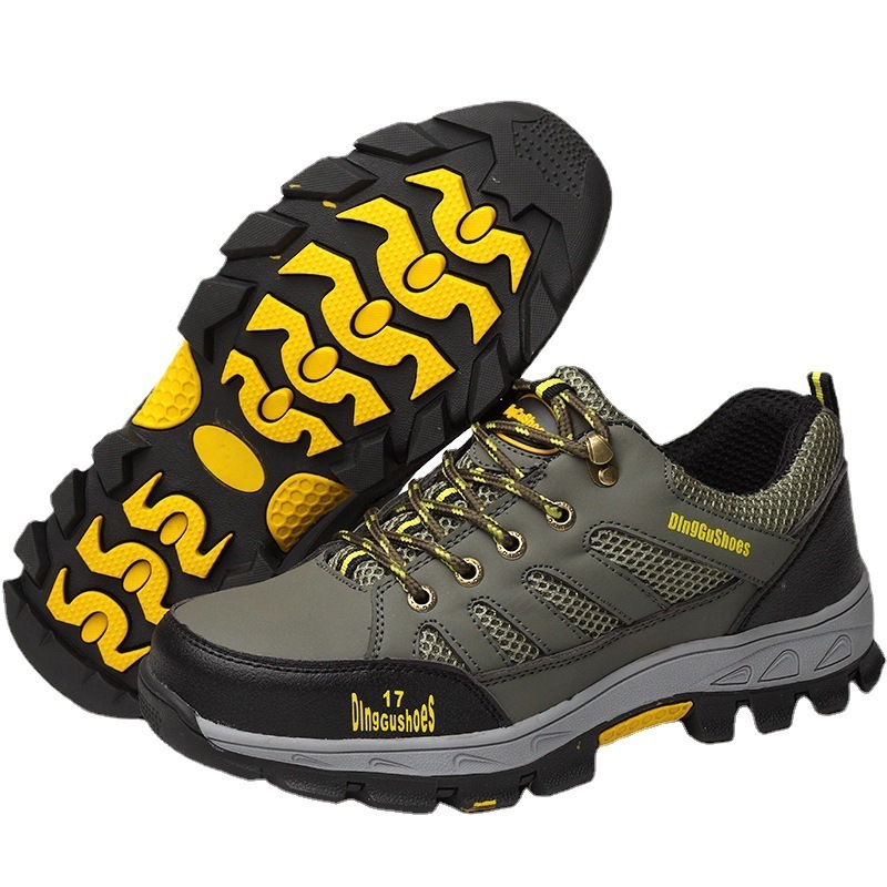 New Design Safety Shoes Outdoor Work Wear Resistant Rubber Sole Steel Toe Safety Shoes