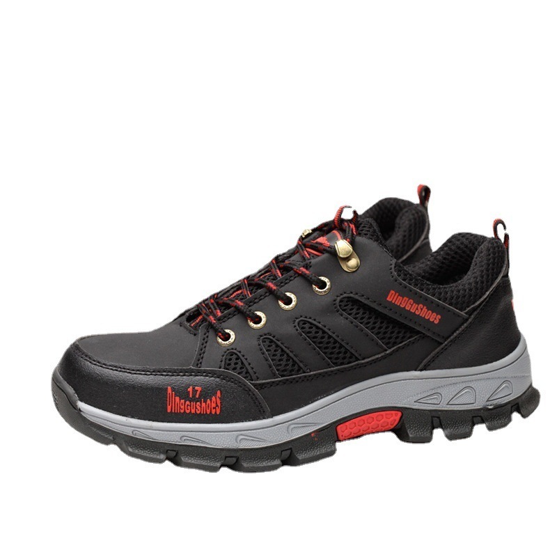 New Design Safety Shoes Outdoor Work Wear Resistant Rubber Sole Steel Toe Safety Shoes