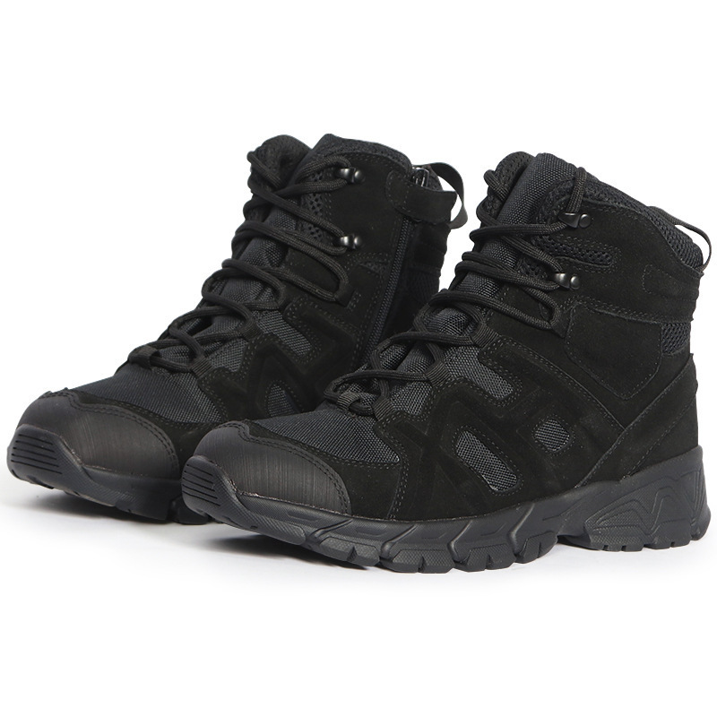 Outdoor Mountaineering Mid-top Anti-kick Anti-collision Tactical Training Boots