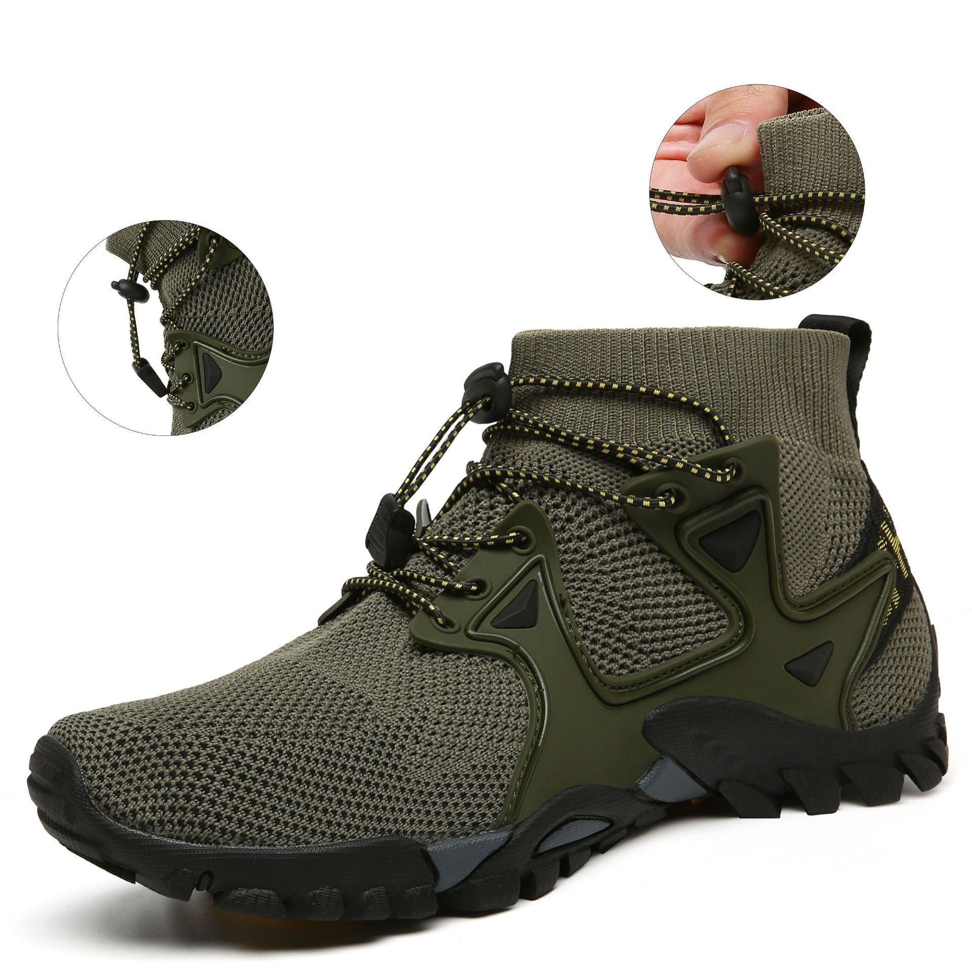 Anti-Slip Comfortable shoes waterproof outdoor mountain mesh climbing shoe sole hiking for men and woman shoes working