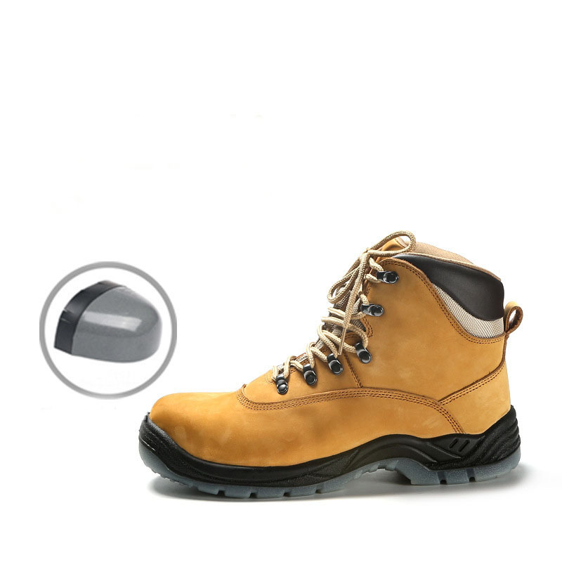 Leather Basic Work Men Steel Toe and anti slilp Safety Shoes for men caterpillar