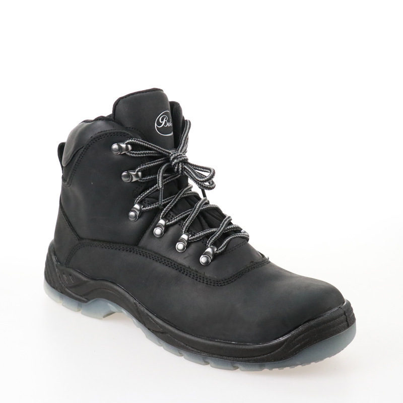 Leather Basic Work Men Steel Toe and anti slilp Safety Shoes for men caterpillar