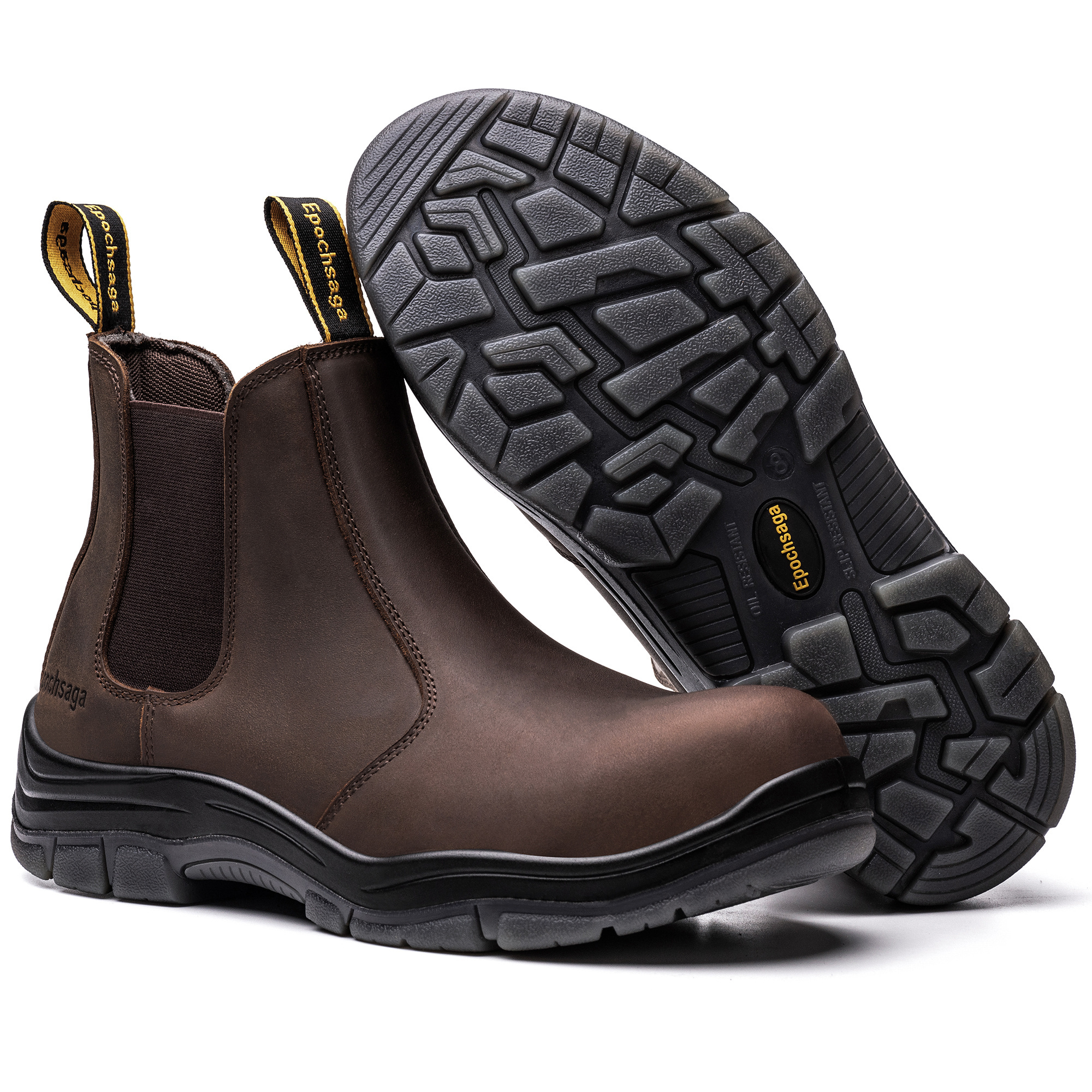 OEM high quality crazy horse composite durable comfortable safety shoes zapatos punta de acero safety boots for men steel toe