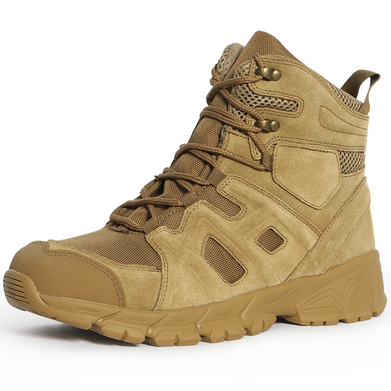 Outdoor Mountaineering Mid-top Anti-kick Anti-collision Tactical Training Boots