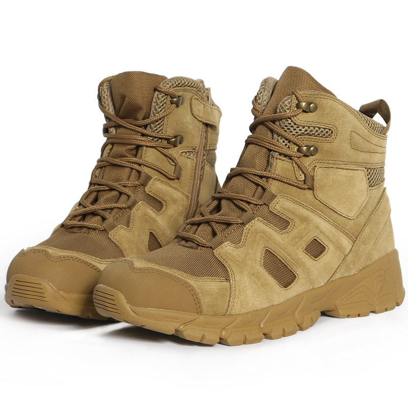 Outdoor Mountaineering Mid-top Anti-kick Anti-collision Tactical Training Boots