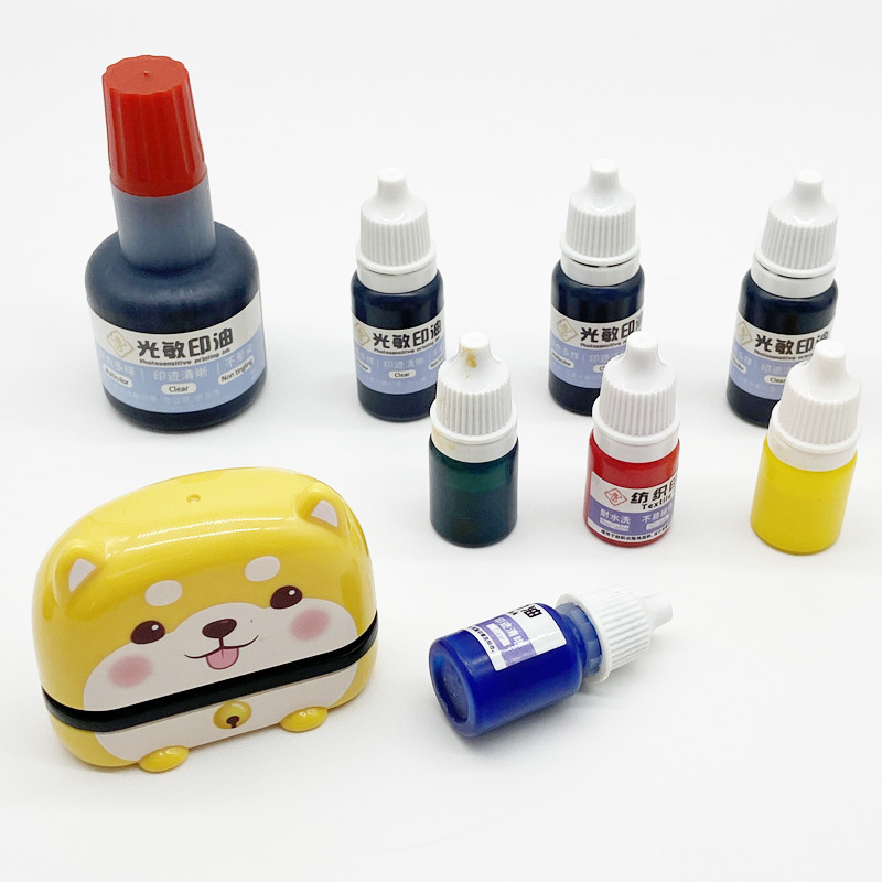 Wholesale eco-friendly clothing stamp ink refill flash stamp ink for flash stamp