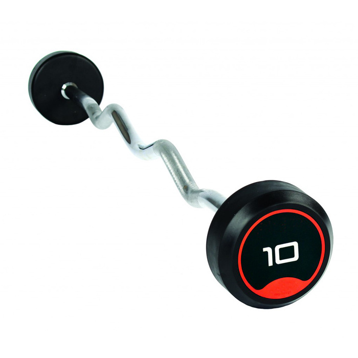 Hot Sales rubber encased solid barbell for promotion