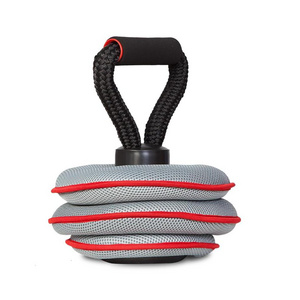 New adjustable soft kettlebell with plastic handle