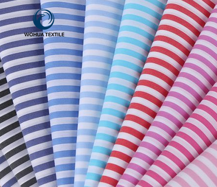 yarn dyed TC CVC COTTON  stripes shirt fabric