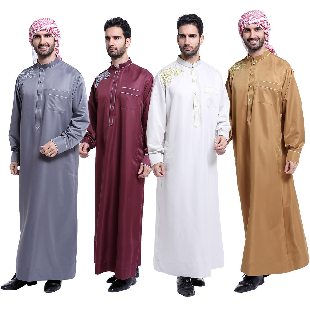 Factory Price Hot Sale Breathable Comfortable Plain Dyed 120G 100% Polyester Arabian Robe Fabric