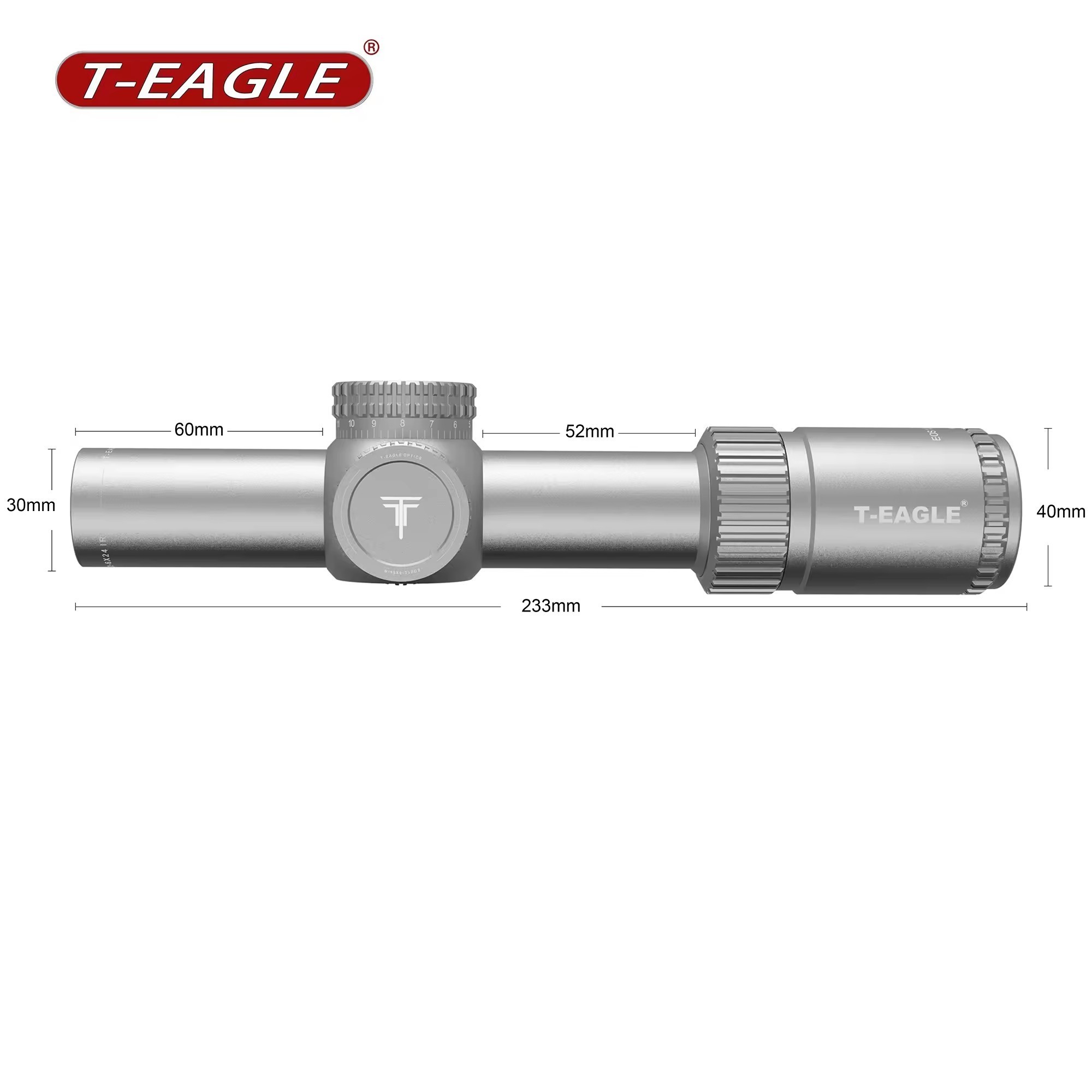 T-EAGLE EOS 1.2-6X24 IR-Silver Outdoor Sports Hunting Sfp scope Wholesale Hunting Scopes & Accessories Illumination Sight