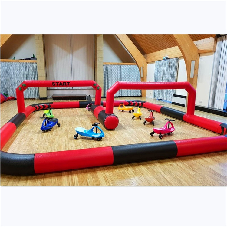 Professional factory wholesale inflatable race track inflatable fence for swing cars or toy car use for sale