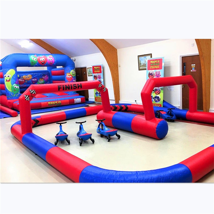 Professional factory wholesale inflatable race track inflatable fence for swing cars or toy car use for sale