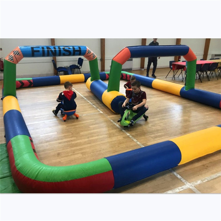 Professional factory wholesale inflatable race track inflatable fence for swing cars or toy car use for sale