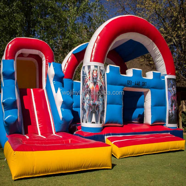 Manufacturer sell  wholesale kids outdoor multifunction inflatable bouncer castle with slide and pool can put water or seaball