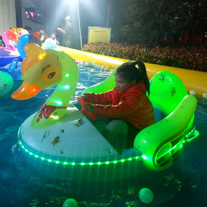 Professional manufacturer sell export to Dubai electric bumper boat, high quality inflatable water park paddle boat for children