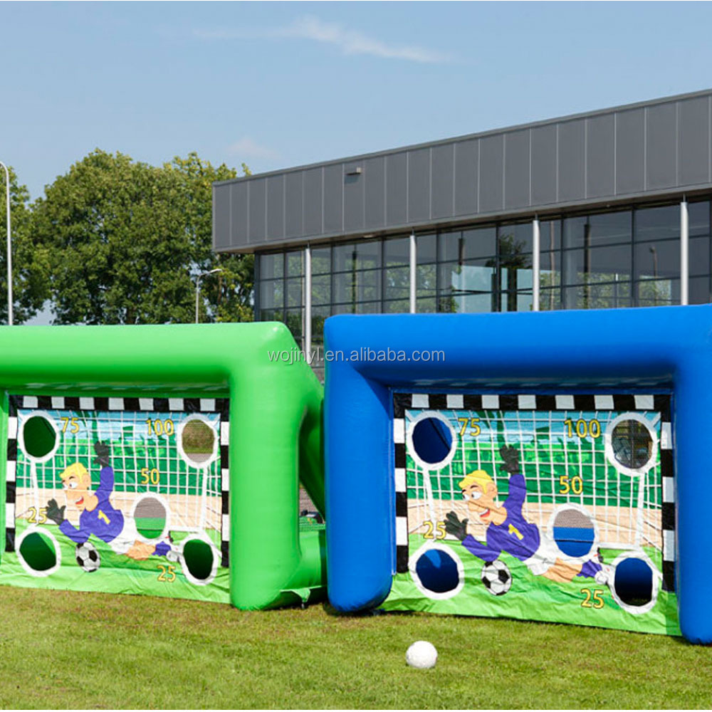 BSCI Factory PVC Inflatable Soap Soccer Field Football Goal Rental For Sale