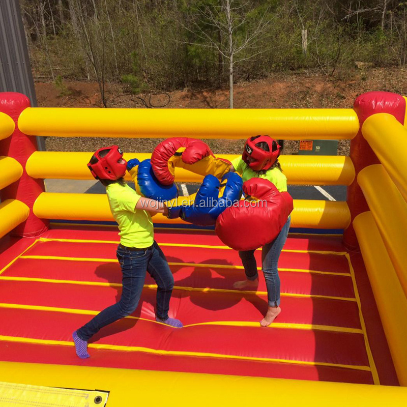 2019 New kids game arena inflatable battle zone boxing ring outdoor wrestling game for sale