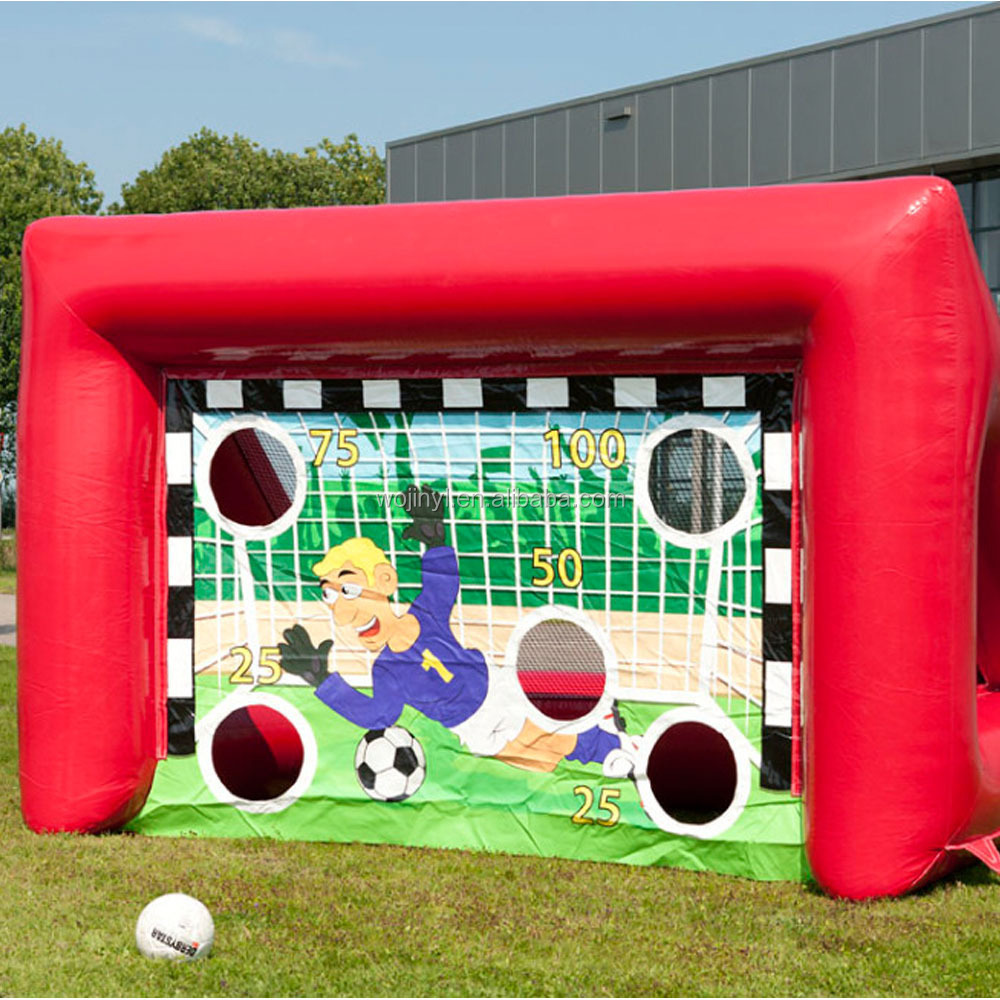 BSCI Factory PVC Inflatable Soap Soccer Field Football Goal Rental For Sale