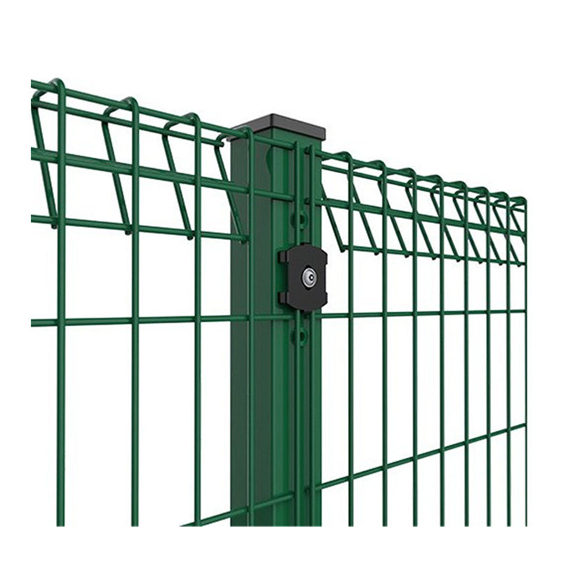 Yuchen welded triangular roll top fence curved BRC guardrail panel welded galvanized powder coating Rolled-Edge Barrier Section