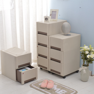 Storage Drawers Rolling Cart Kitchen Organizer Plastic Drawers Unit on Wheels Tower Narrow Slim Container Cabinet for B