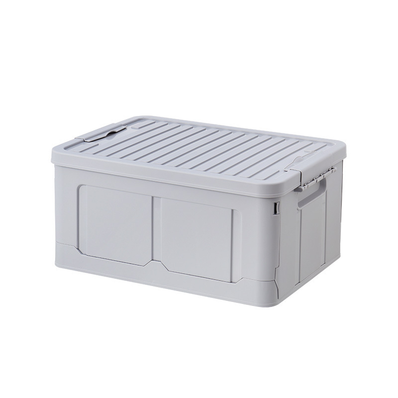 Collapsible Storage Box with Lid,Heavy-Duty Plastic Organizers Foldable Utility Bin for Closet Home Car