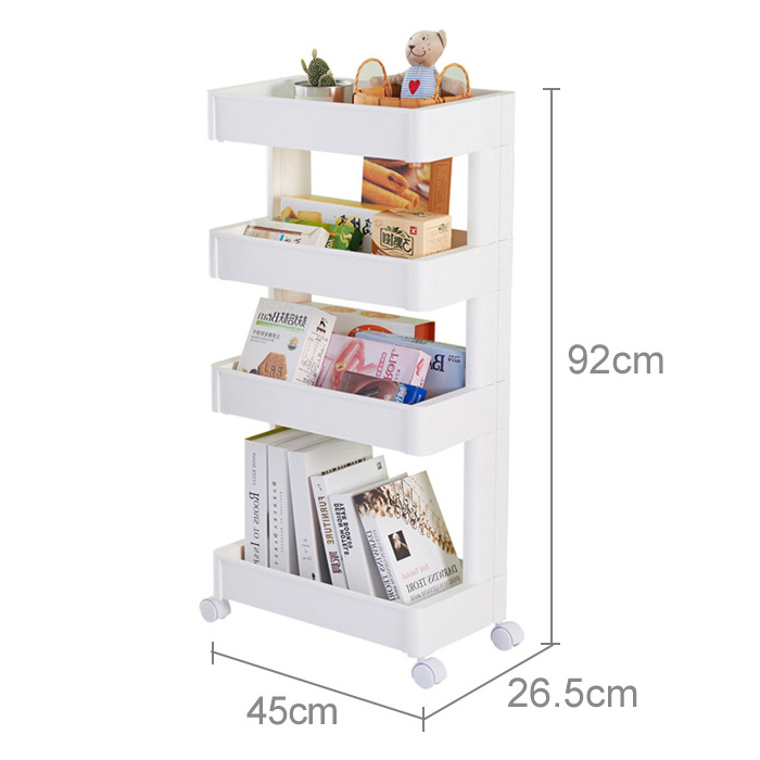 Slim Storage 3 Tier Slide-Out Tower Pull Out Pantry Shelves Cart for Laundry Room, Kitchen, Bathroom, with Wheels