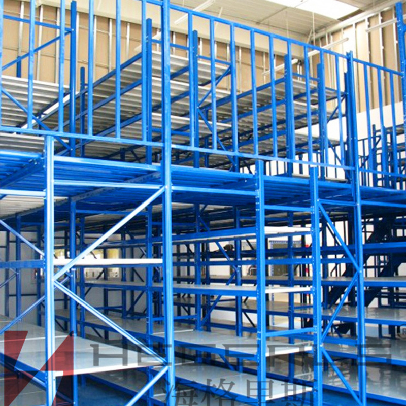 Double Deep Pallet Racking Mezzanine Floor System Warehouse Rack Storage Shelving Rack