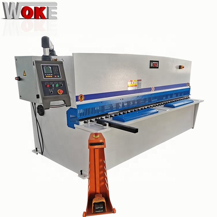 Motorized back gauge swing beam plate shear, steel plate cutting machine, guillotine shear machine