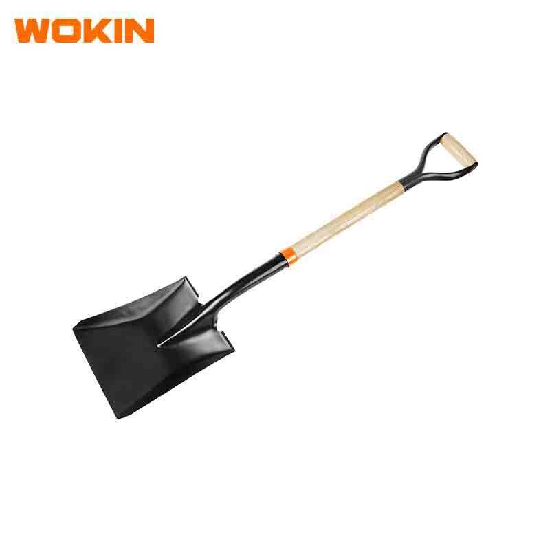 WOKIN 577002 1kg garden spades Square  mouth STEEL SHOVEL WITH HANDLE