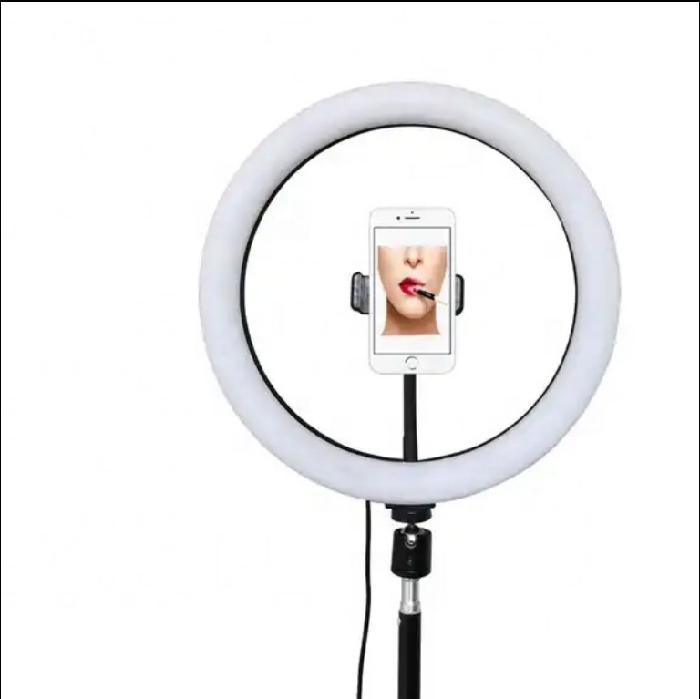 Mobile Phone Holder With Light Beautiful And Multi Size Circular Selfie Light  Mobile Phone Photo Holder