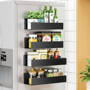 Strong magnetic shelves /shelf,  Moveable metal Fridge Magnetic Spice Racks  For Refrigerator and Microwave Oven