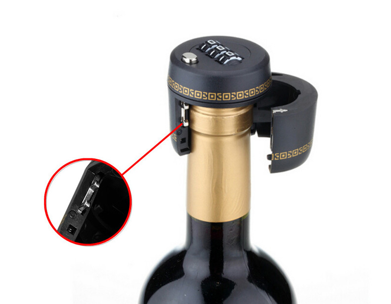 Hot sale Combination Lock for Wine & Liquor Bottle-Wine Whiskey Bottle Top Stopper