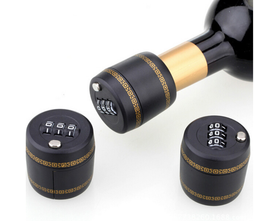 Hot sale Combination Lock for Wine & Liquor Bottle-Wine Whiskey Bottle Top Stopper