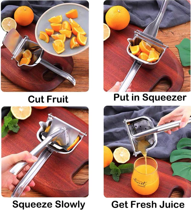 Hand Press Heavy Duty Manual Stainless Steel Orange Lemon Press Juicer or Squeezer for  fruits