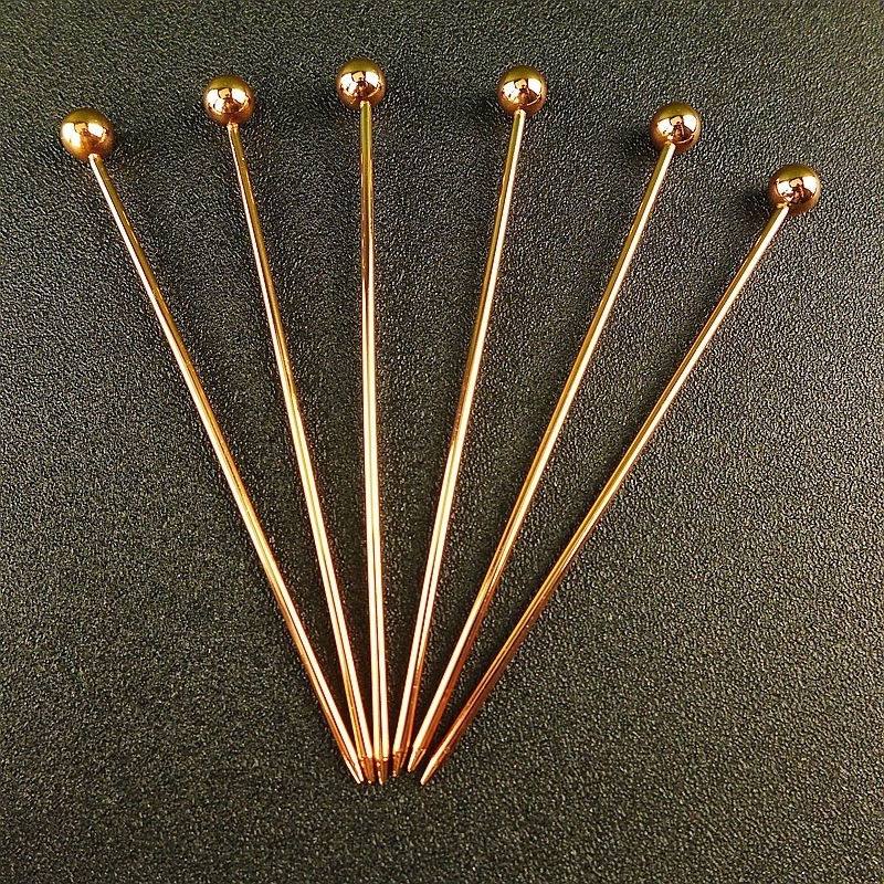 Summer hot sale Cocktail Picks Stick, Stainless Steel Martini Picks, Reusable Metal Cocktail Skewers for drinking