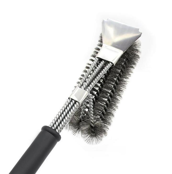 High quality Extra Strong BBQ Cleaner Accessories Grill Brush and Scraper for Gas/Charcoal Grilling Grates