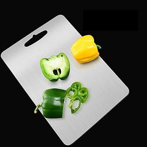 2019 New arrival Eco-Friendly Feature and Metal Stainless Steel Small Cutting Board Set Vegetable Chopping Board