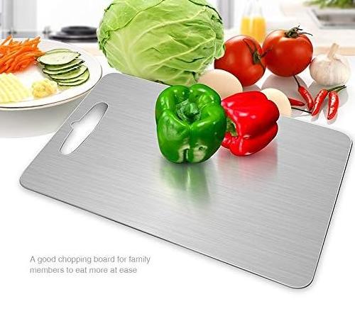 2019 New arrival Eco-Friendly Feature and Metal Stainless Steel Small Cutting Board Set Vegetable Chopping Board