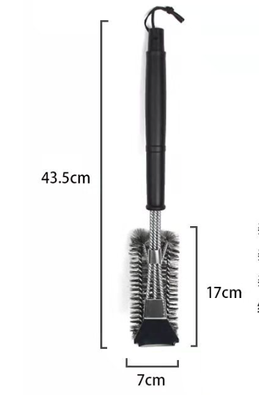 High quality Extra Strong BBQ Cleaner Accessories Grill Brush and Scraper for Gas/Charcoal Grilling Grates