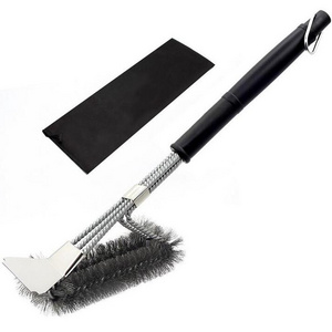 High quality Extra Strong BBQ Cleaner Accessories Grill Brush and Scraper for Gas/Charcoal Grilling Grates